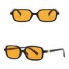 Fashion Retro Rectangle Small Frame Sunglasses For Men And Women Unisex Brown UV Protective Shades