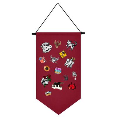 Badge Storage Cloth Collection Board Brooch Medal Display Hanging Colorful Ins Storage Hanging Cloth Long Brooch Storage Hanging