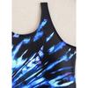2026 New Racing Swimsuit Women's Personalized Printed One-piece Boxer Briefs Casual Conservative Swimwear