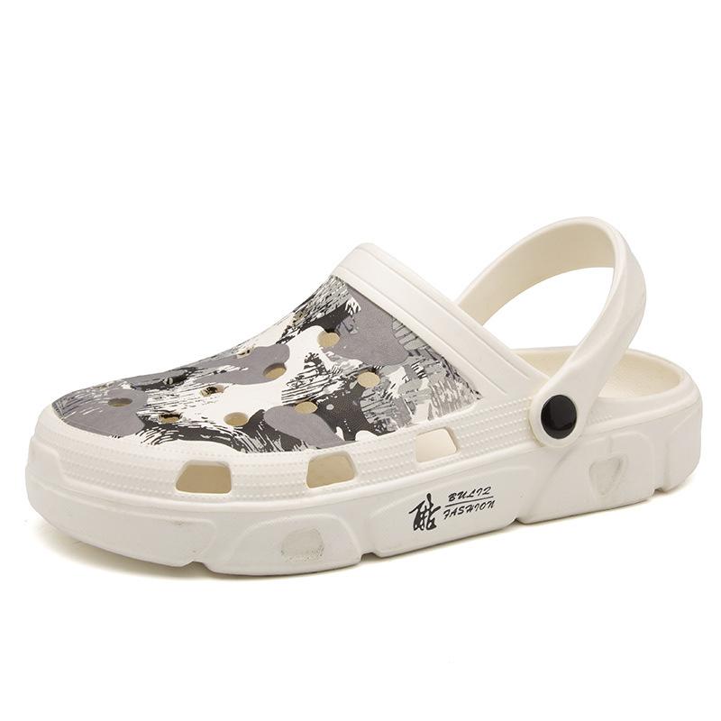 Breathable Man Sandals 2024 Summer Men's Slippers 9 Slip-On Garden Shoes EVA Injection Shoes Sports Walking Shoes Men