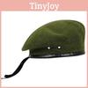 Woolen Beret Hat For Men And Women Cold Weather Fashion Headgear With Short Brim