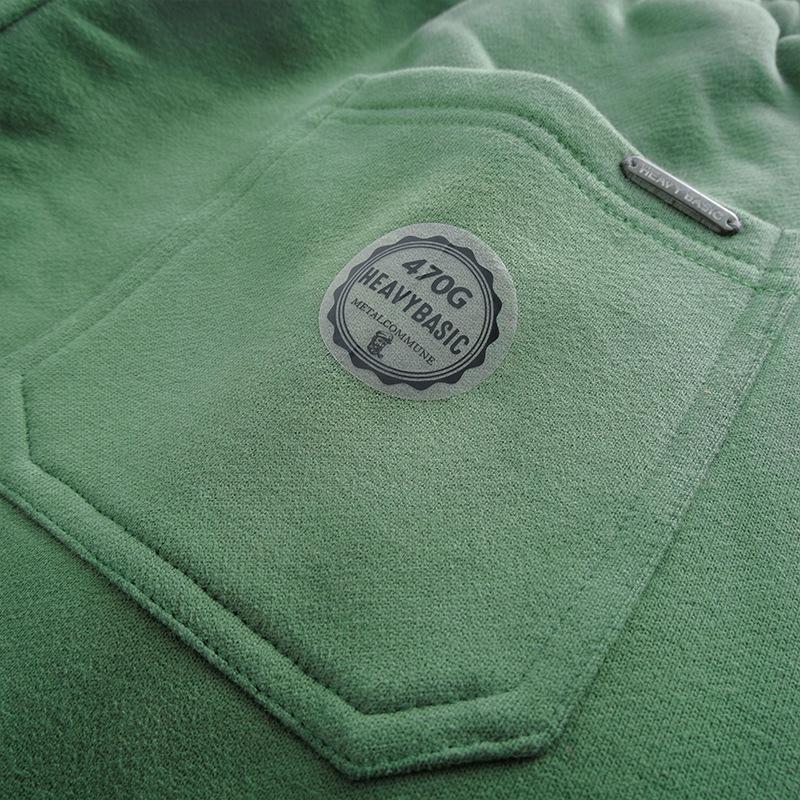 470G Autumn and Winter Green Heavy Foot Closure Drawstring Thickened Velvet Casual Foot Trousers for Men and Women