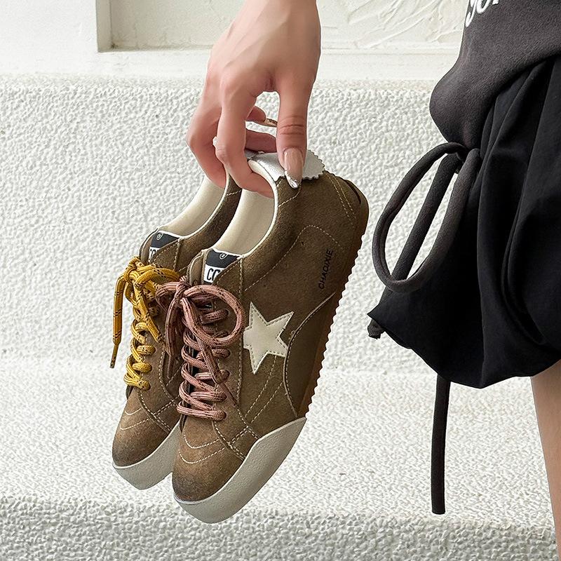 

Женские летние новые модные повседневные туфли на плоской подошве легкие и удобные кожаные 35 хаки