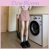 Denim Skirt A Line High Waist Slim Fit With Vintage Wash For Casual Wear
