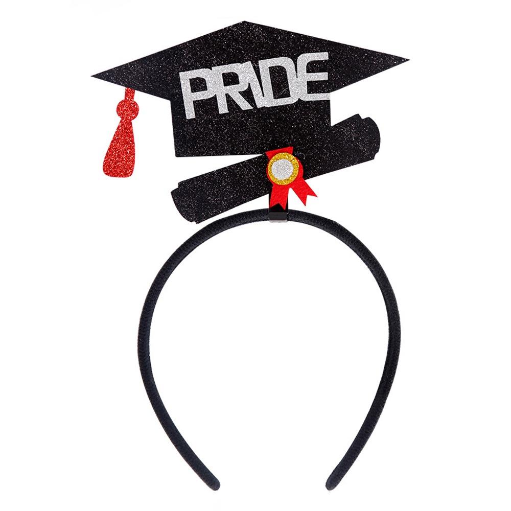 Celebrate Graduation Cap Headband Non-slip Graduation Hat Hairband  Elementary School