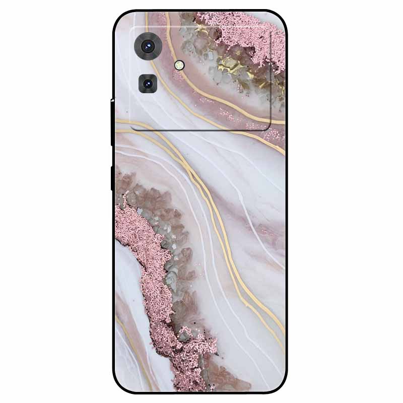 For Cubot Note 21 Case Flower Marble Silicon TPU Soft Phone Bag Cover for CUBOT Note 21 2023 COOL Printing Fundas for Note21