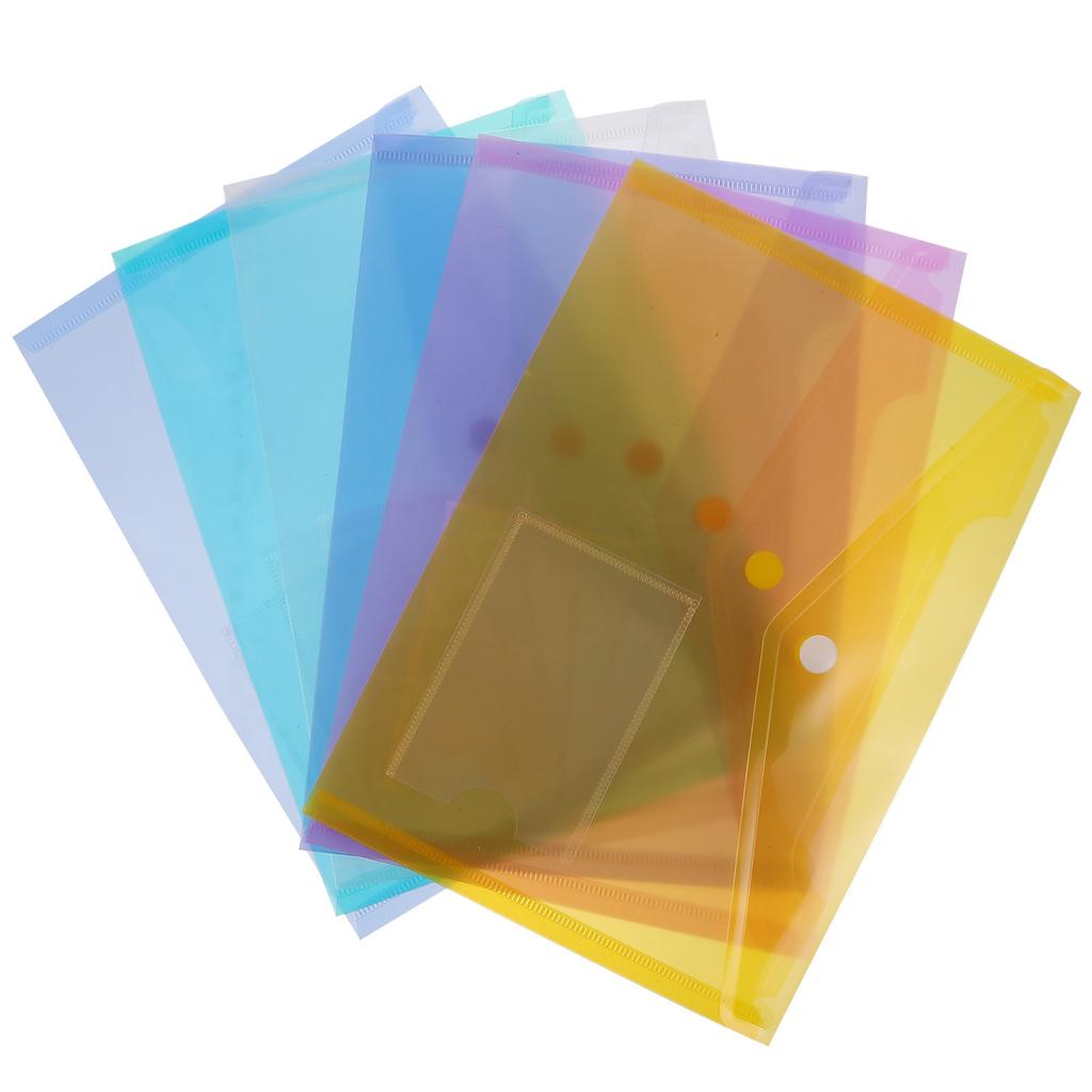 30pcs A5 Transparent Document Bag Premium Pp Plastic Waterproof For Office School Stationery Storage File Folder Organizer