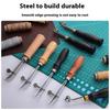 Adjustable Sandalwood Handle Leather Edge Liner Tool Leather Edge Pressing Marking Tool