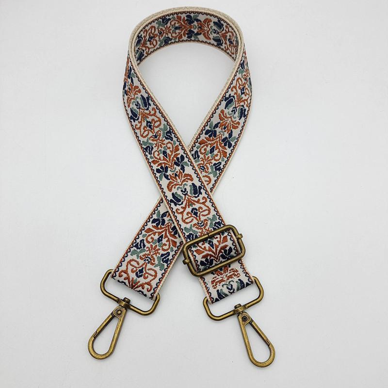 Color Ethnic Style Embroidery Bag Strap Thickened Messenger Backpack Replacement Bag Accessories Adjustment Wide Shoulder Strap