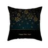 Home decor black merry christmas pillowcase christmas decoration party christmas moose pillowcase 45x45cm