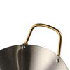 with Two Golden Handles Saucepan Round Bottom Soup Pan Household Dry Pots  Ramen