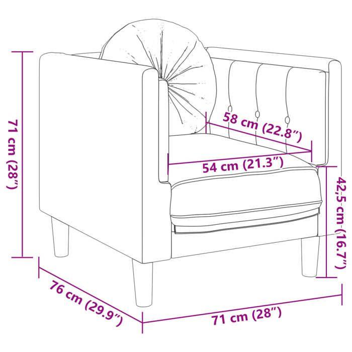 VidaXL Ensemble de Canapés 3 pcs avec Coussins, Canapés avec Accoudoirs et Pieds, Meubles de Salon Salle de Séjour, Moderne, 3209256