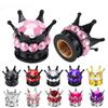 4PCS Wheel Tire Valve Caps Cover Crown Shape Bling Diamond Tyre Stem Dust Valve Caps Truck Car Motorcycle Bicycle Air Cover Stem Caps1