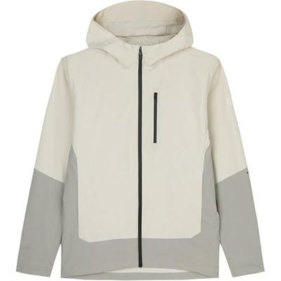 Lässige Kapuzenjacke mit Reißverschluss Langarmjacke Herrenjacke Kreideweiß Rauchgrau 152437627-1