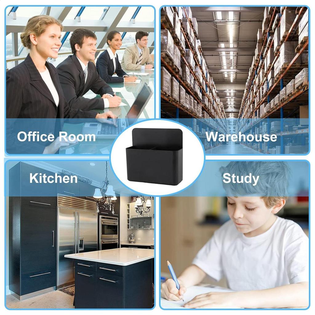 Magnetic Pen Holder Magnetic Cup Locker Organizer Fridge Pen Holder With Strong Magnets Dry Erase Marker Storage Holder