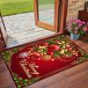 Christmas Printed Square Area Rug Soft Non Slip Floor Carpet For Bedroom Holiday Gift