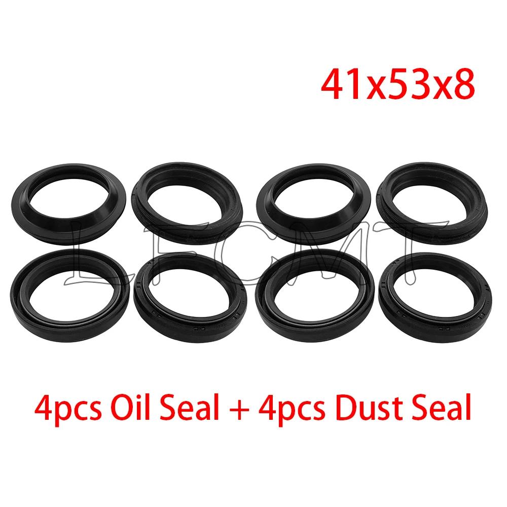 41x53x8 Front Fork Oil Seal Dust Cover 41 53 Fit for Kawasaki ER-6F ER6F ER-6N ER6N Z650 Z750 Z800e Z1300 ZX-6R 636 ZX 7R 9R 10R