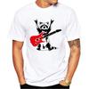 TEEHUB Vintage 3D Cat Play Guitar Men T-Shirt Fashion Streetwear Short Sleeve T Shirts Hipster Music Tee Cool Tops