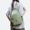 Solid Color Backpack Multi-functional Chest Bag Women's Shoulder Crossbody Bag