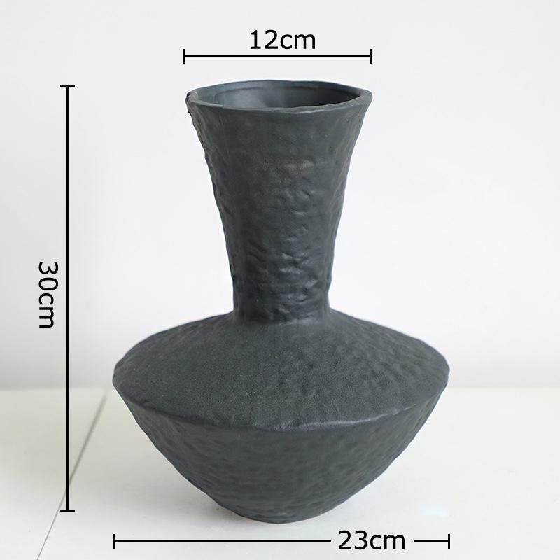 

Creative Hammered Texture Ceramic Vase Modern Plant Pot Table Decoration Flower Arrangement Floral Vases Room Aesthetic Decor