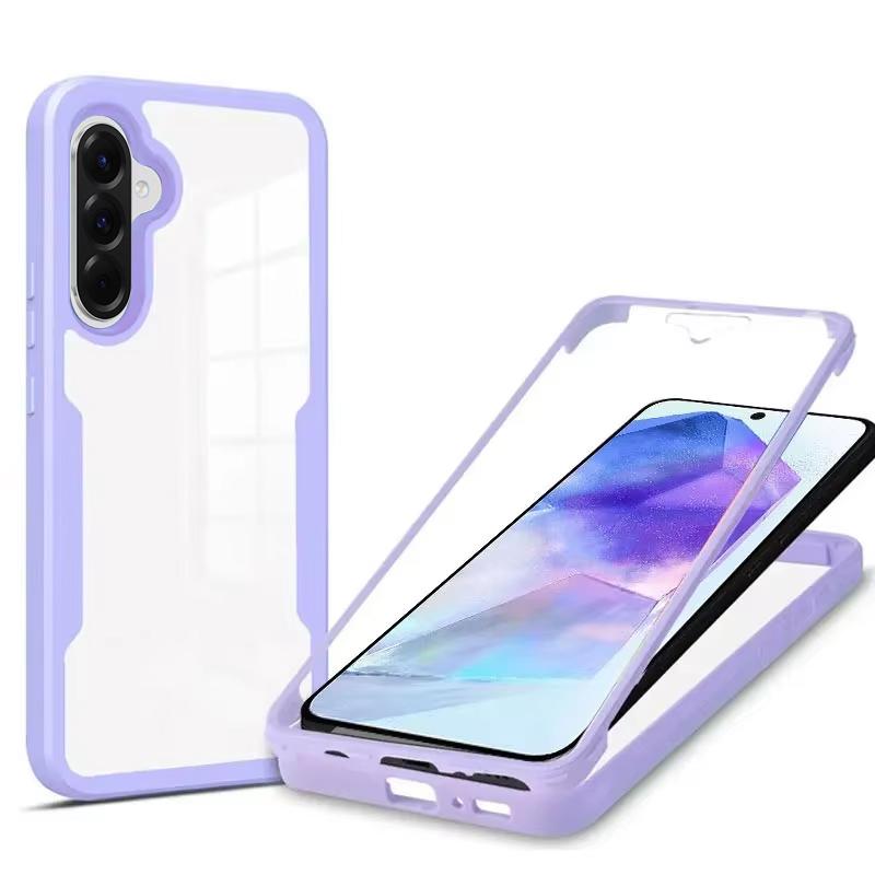 360 Protection Case For Samsung Galaxy A56 5G Transparent TPU Cover For Smaung A56 A36 A26 A16 Screen Protector Shockproof Case