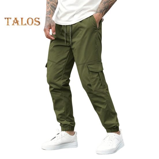 Męskie swobodne spodnie dresowe ze ściągaczem i kieszeniami, do biegania na świeżym powietrzu, obcisłe spodnie na letnie bieganie i wędrówki