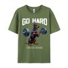 Go Hard Or Go Home Doberunisexn Dog Weightlifting Fitness Gym Casual Unisex Tshirt Wholesale Unique Cotton Unisex Tops Tees