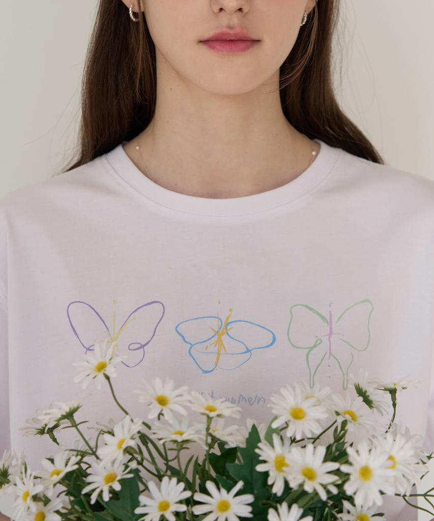 Deuloupisumeon Supima Silket Psyche Graphic T-Shirt [Cream]