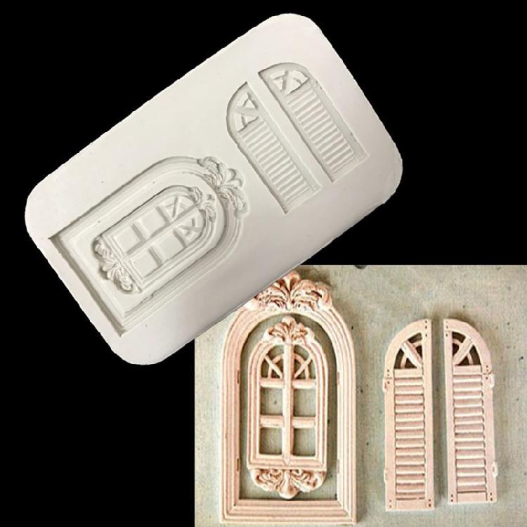 Door Window Silicone Mold DIY Cake Chocolate Mousse Dessert Baking Fondant Molds