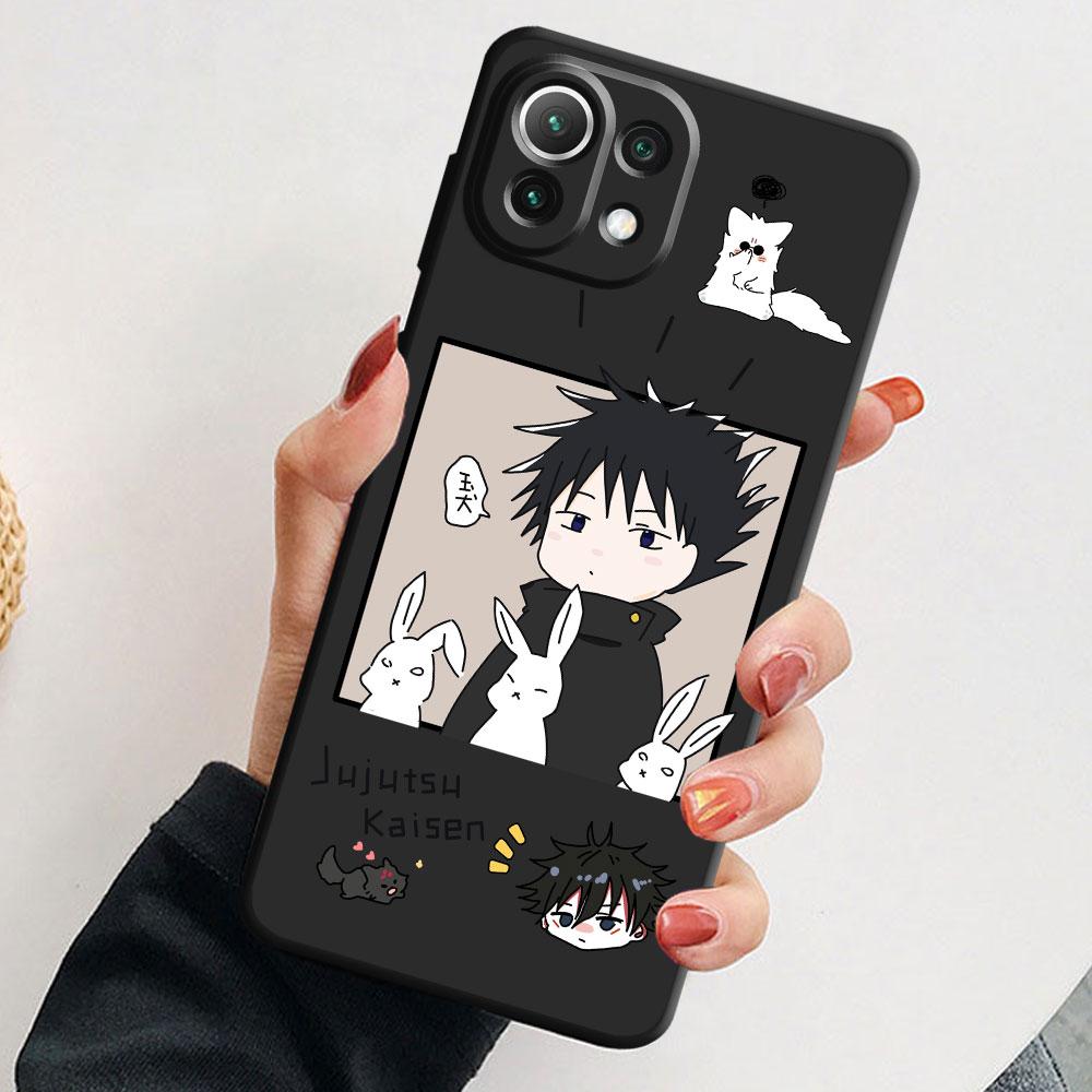 Case Funda for Xiaomi Mi 11i 11X 12S 11T 10 12X 12 Pro 10T 11 Lite 10S 10 Pro 12 Kawayi Jujutsu Kaisen Anime Shell Silicone