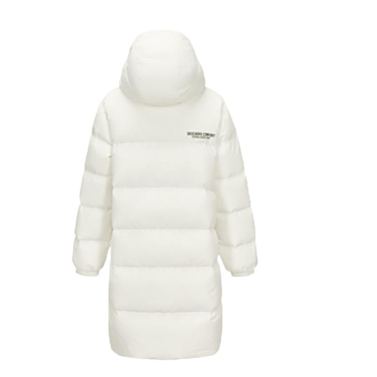 Skechers Wilderness Series Solid Color Warm Comfortable Windproof Lightweight Long Sleeve Down Jacket Unisex Outerwear L424U193-0074