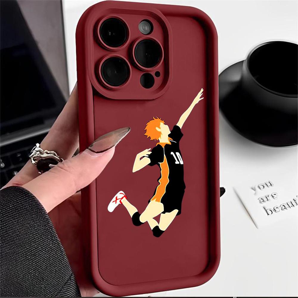 N69 Anime Haikyuu X Reader art Мягкие чехлы для телефонов с ангельскими глазками — фото 6
