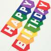 Happy Birthday Blue Felt Birthday Flag Baby Birthday Party Decoration Background Wall Banner Layout Supplies