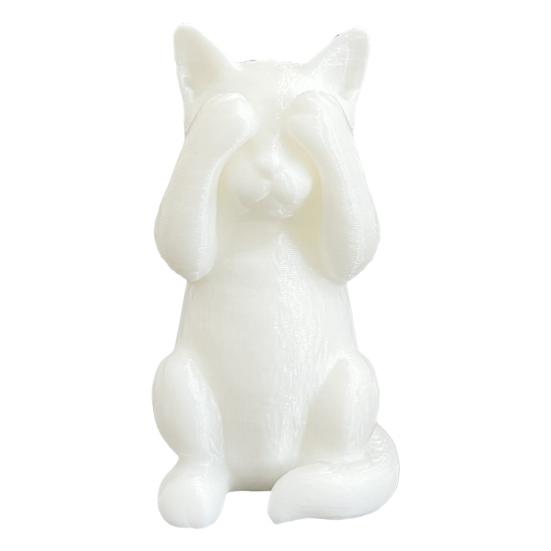 3D Printed Cat Figurine Kittens Hear Speak See No Evil Statue Miniature Cat Ornament Cat Lover Gift for Desk Shelf Cabinet Decoration