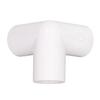 10 PZ Raccordi per Tubi a 3 Vie PVC Plastica Gomito a T Angolo Retto Connettore Angolare Diametro Interno 20mm Bianco