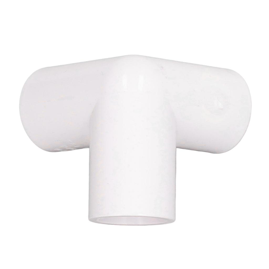 10 PZ Raccordi per Tubi a 3 Vie PVC Plastica Gomito a T Angolo Retto Connettore Angolare Diametro Interno 20mm Bianco