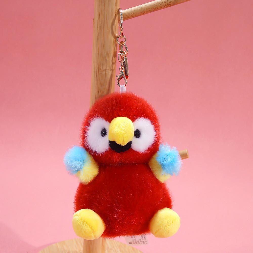 Plush Bear Keychain Animal Toy Soft Polyester Hanging Decor For Kids