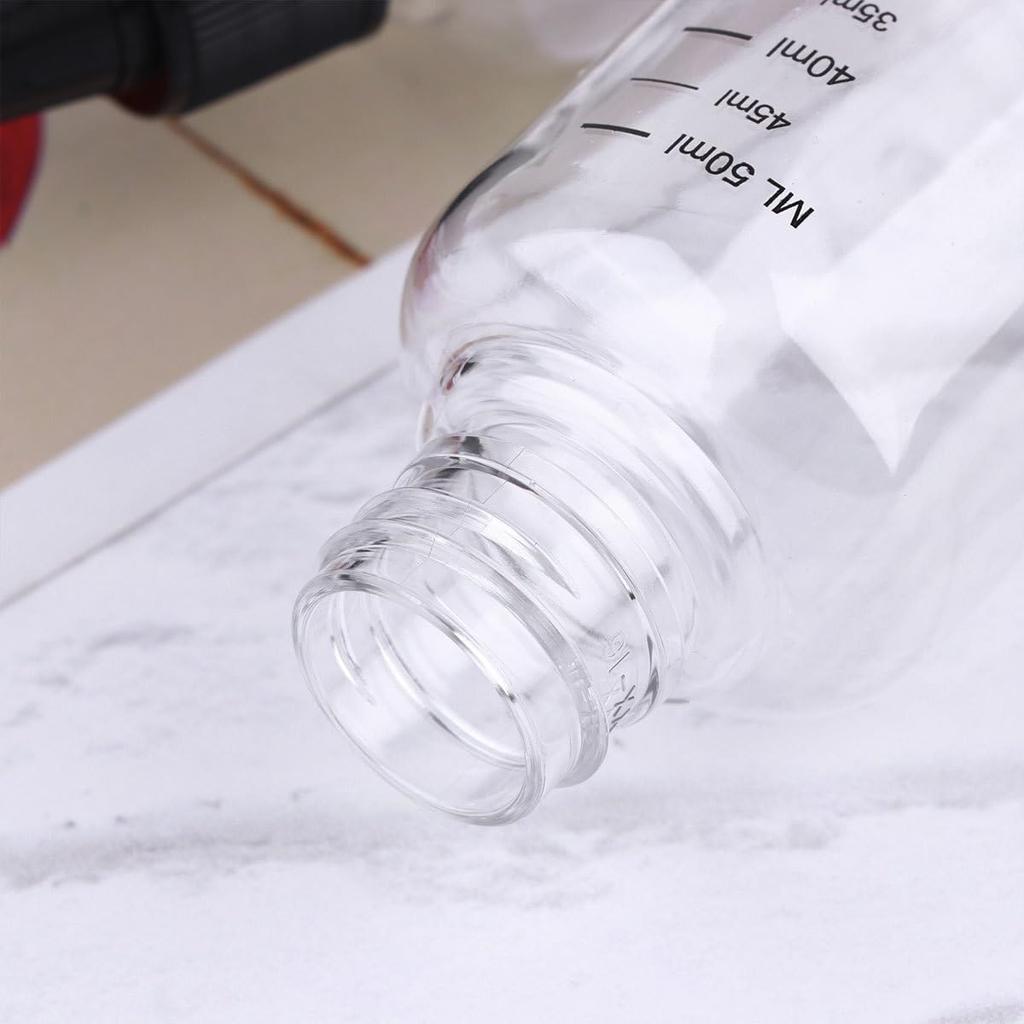 FRCOLOR 50ml Graduated Dropper Bottles, Set of 20, Transparent Dropper Bottles, Lightweight, Portable, for Crafts, Painting, Aromatherapy, etc.
