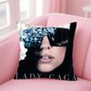 Singer Unique LLady GGaga Cushion Cover Pillow Case Soft Skin Friendly Fabric Comfort  Concealed Zipper