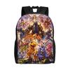 Digimon Backpack  Student Unisex Polyester Trekking Backpacks Pattern Elegant High School Bags Rucksack