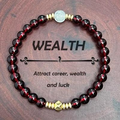 Men Colorful Bracelet 1 Pc Jewelry Good Luck Beaded Bracelet Attract Prosperity Wealth Bracelet Gift Women Elegant Charm  Accessories