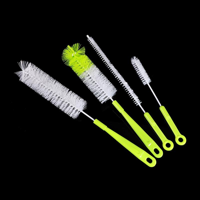 4-Piece Bottle Brush Set: Long Handle Cup and Straw Cleaning Brushes for Kitchen