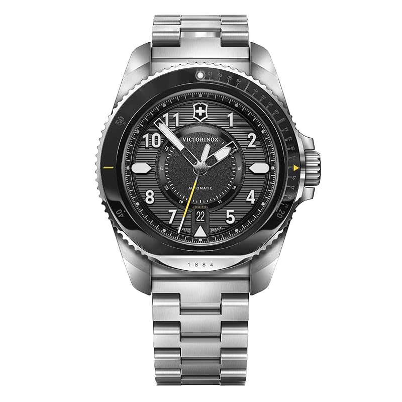 

[Victorinox] VICTORINOX watch men s JOURNEY 1884 [] 241981 automatic winding Stainless steel case (316L) black dial stainless steel bracelet