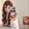 Leopard Print Hollow Diamond KT for iPhone16promax Apple 17 Pro Mobile Phone Case 15 Protective Case 13/14