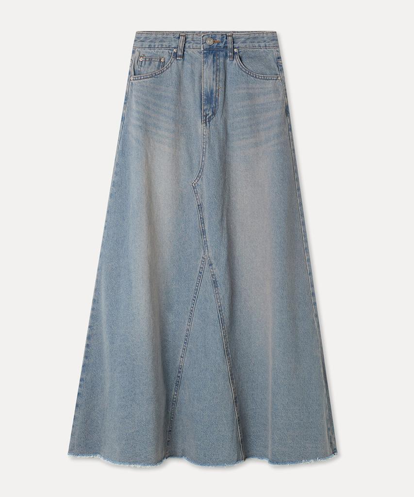 MIXXO Flare Long Denim Skirt_Miwwjg51Ms