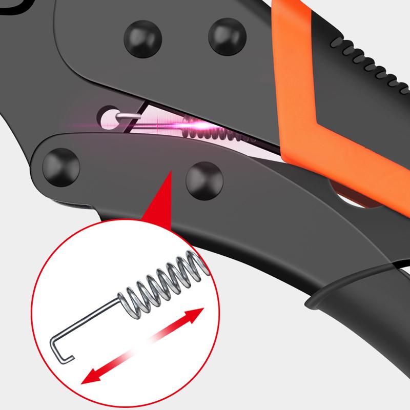 7/9/10" Multi-Function Locking Pliers Round/Straight Mooth Pipe Wrench Universal Pressure Pliers Strong Clamp Tool Hand Tools High Quality