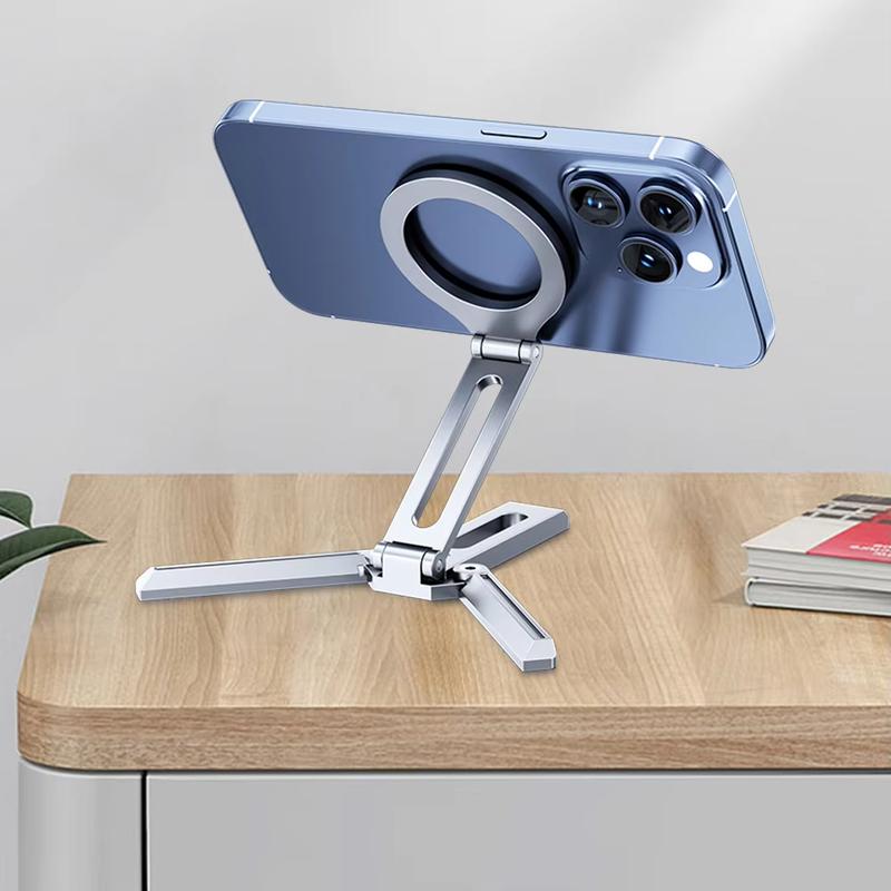 Foldable Portable Magnetic Phone Holder Foldable Phone Tripod For iPhone 17/16/15/14/13/12 Pro Max Samsung S26 All Android Phone