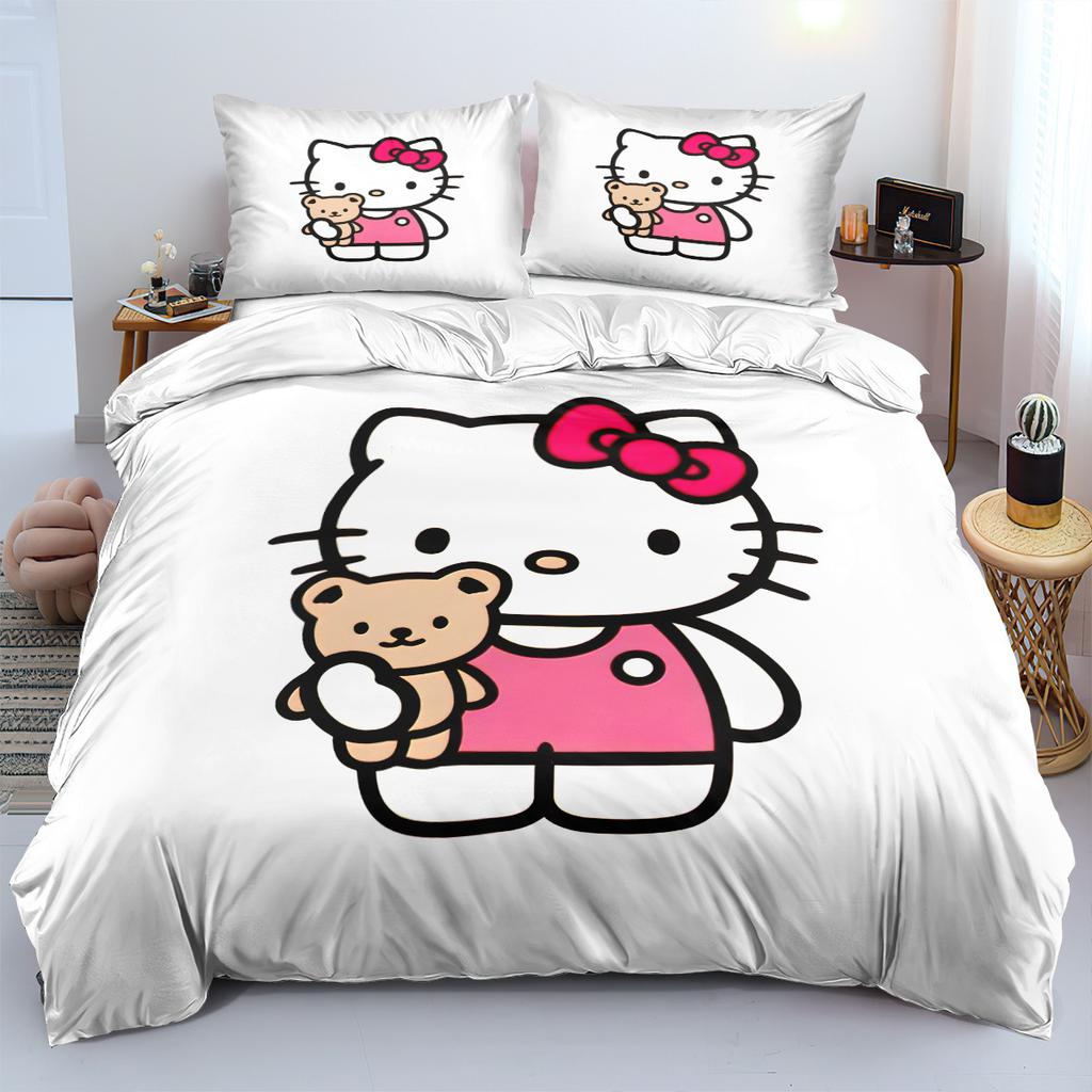 Children'S Bedding Three-Piece Set 90-120G Abrasive Cloth 3D Digital Printing