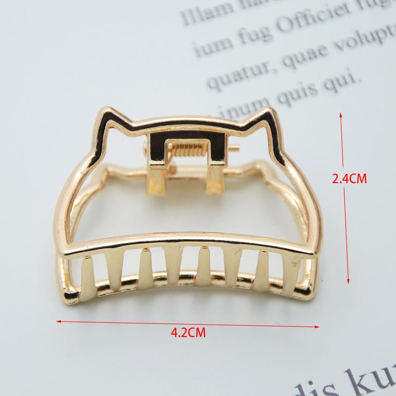 INS Minimalist Metal Claw Hairpin: Small & Medium Retro Hair Clip for European & American Styles, Korean Headwear