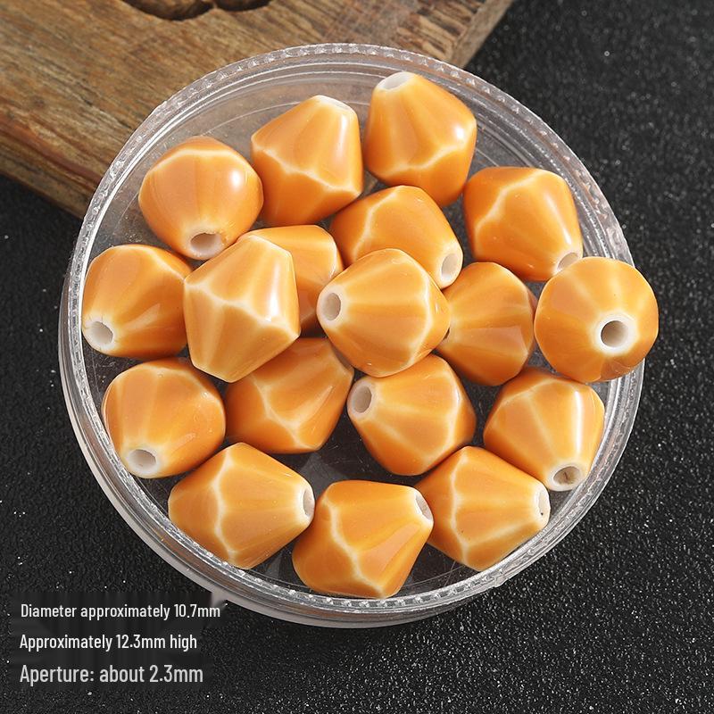 

Macaron Rhombus Ceramic Beads for DIY Jewelry Making Ceramic Small Diamond (Durable)